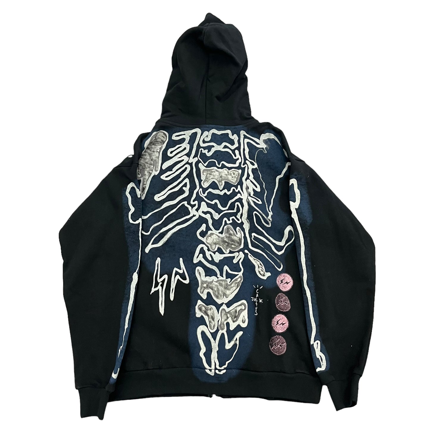 Travis Scott x Fragment Skeleton Zip Up Jacket