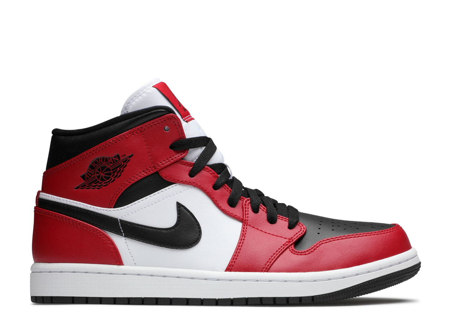 Air Jordan 1 Mid Chicago Black Toe