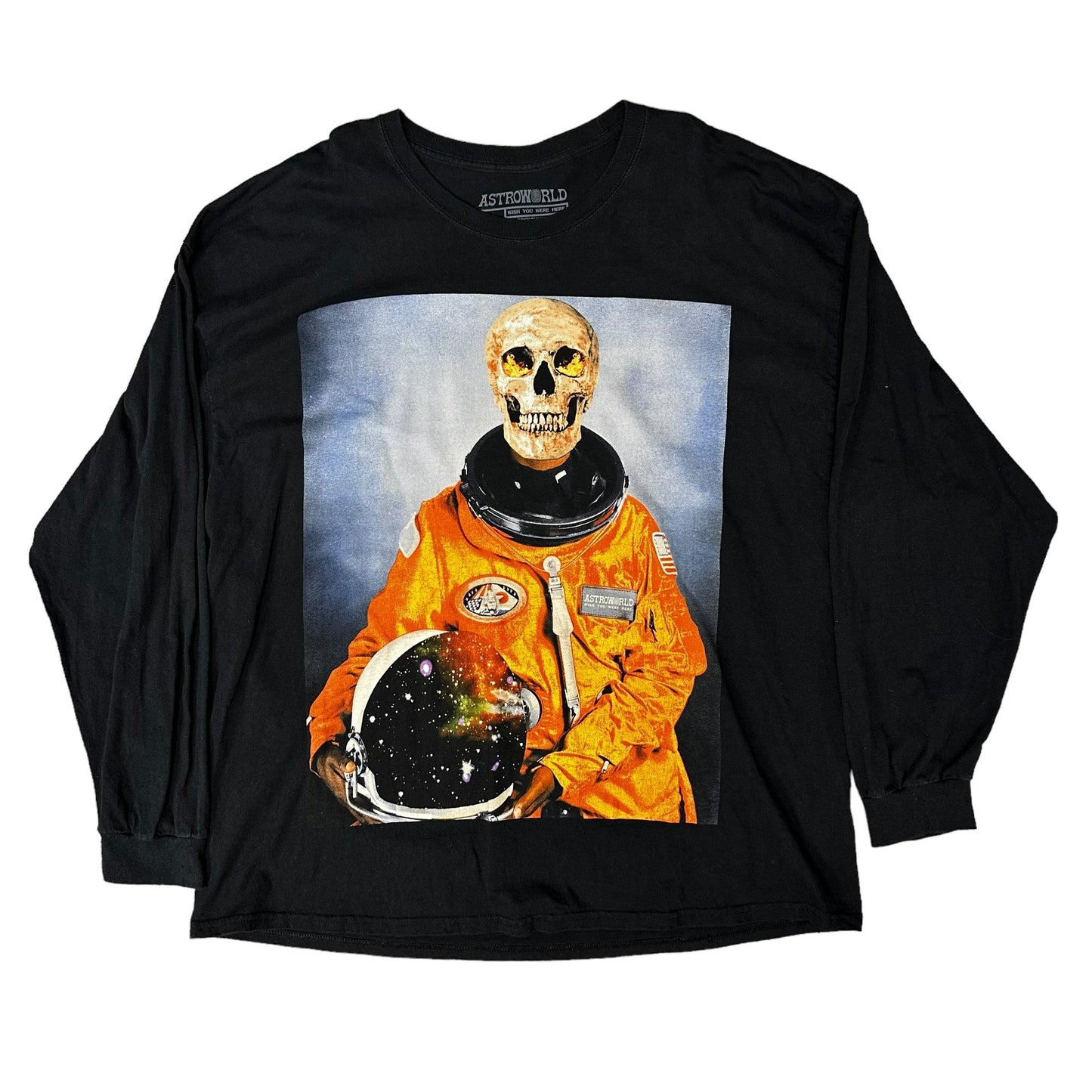 Travis Scott Astroworld Fest 18 Astronaut L/S Black Tee