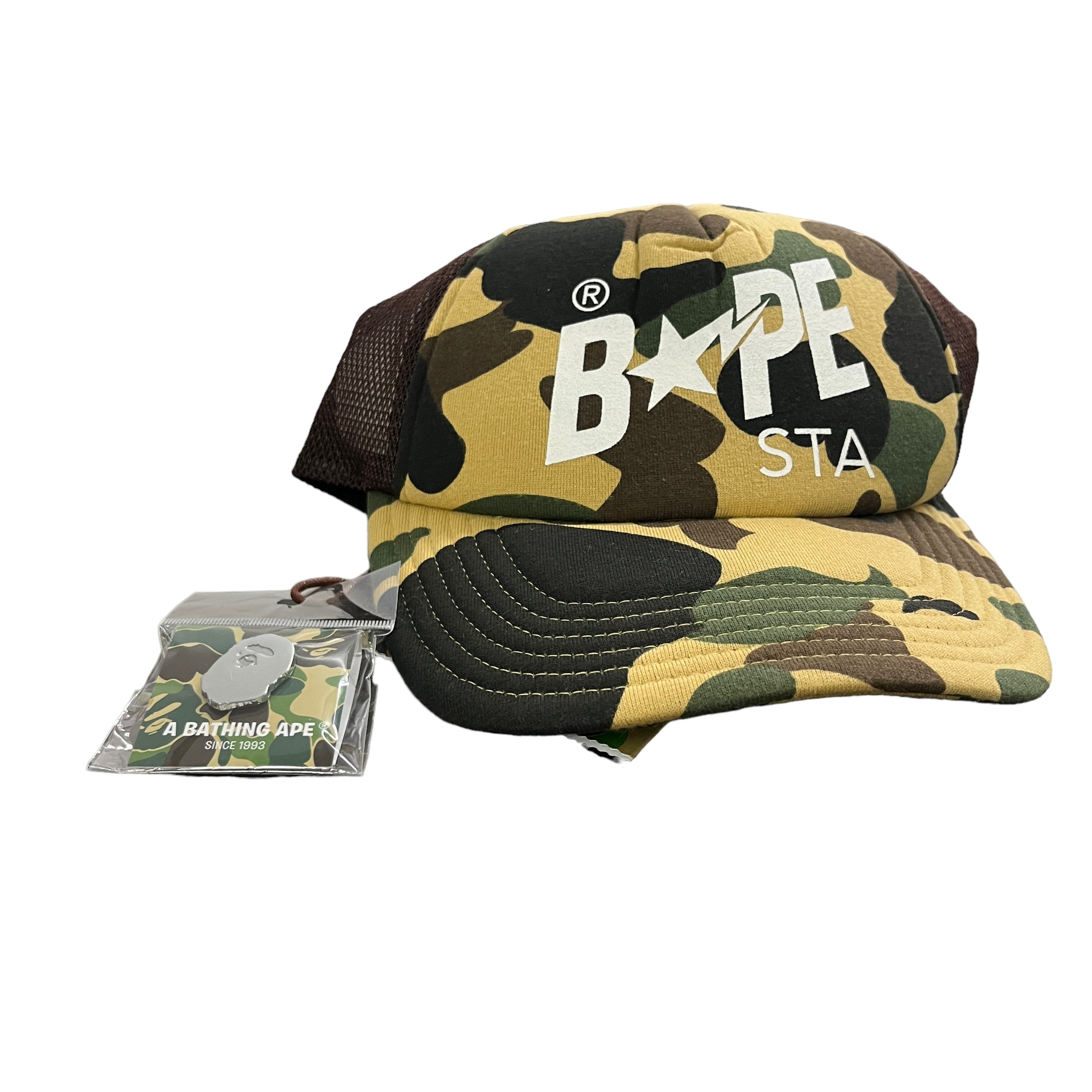 Bape Yellow Camo Hat – Future Retro