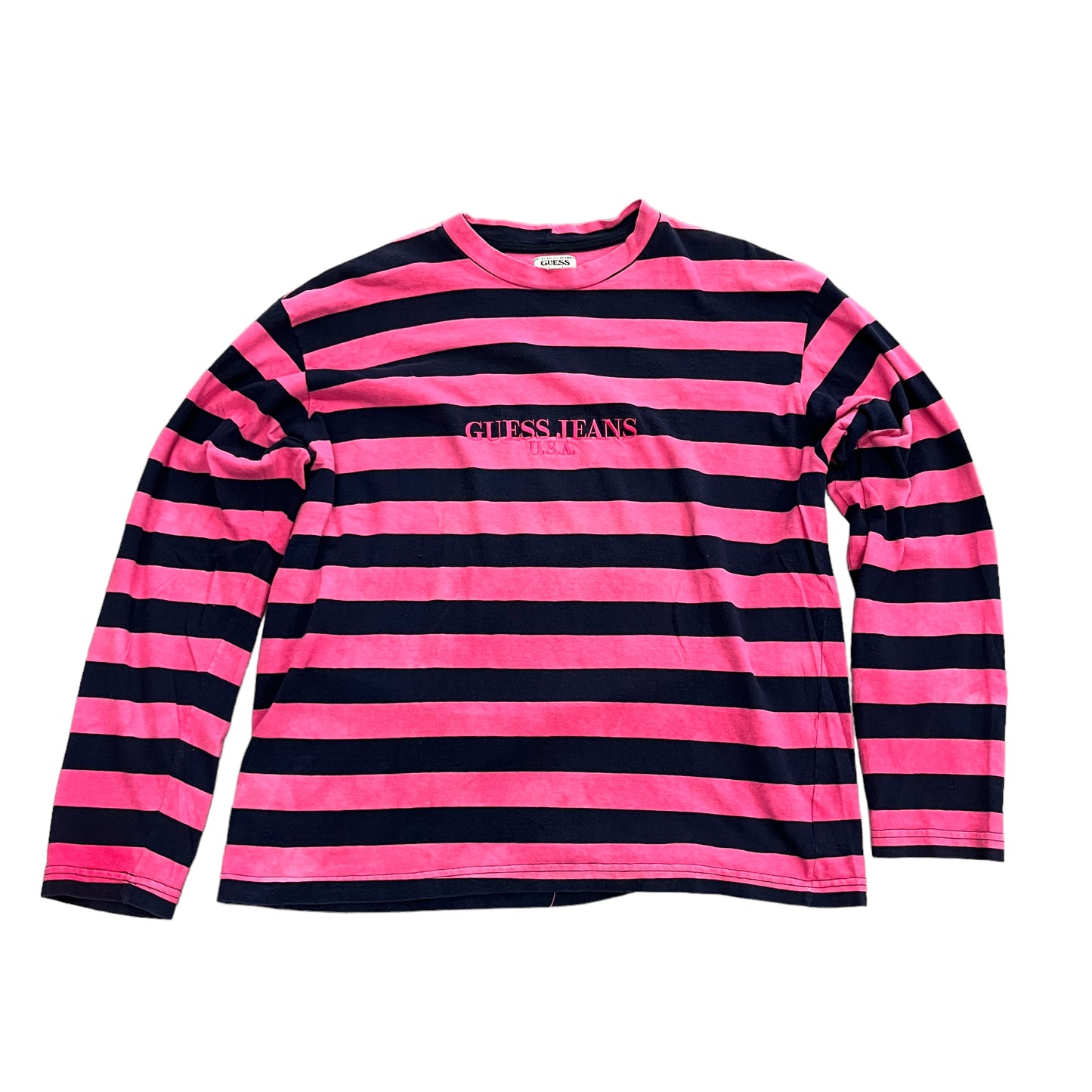 Guess Pink Stripes L/S Tee