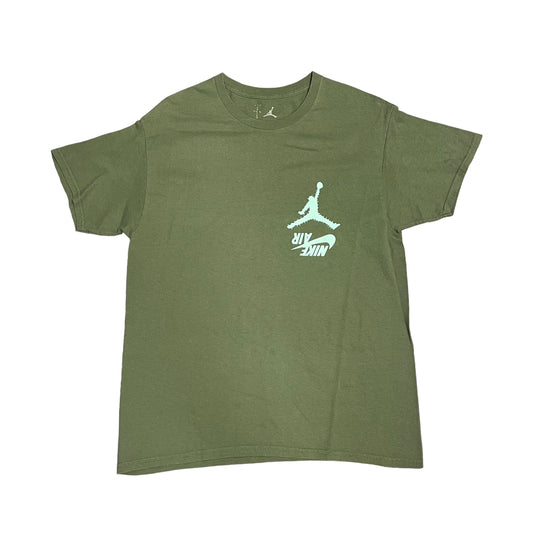 Travis Scott x Jordan Logos Olive Tee