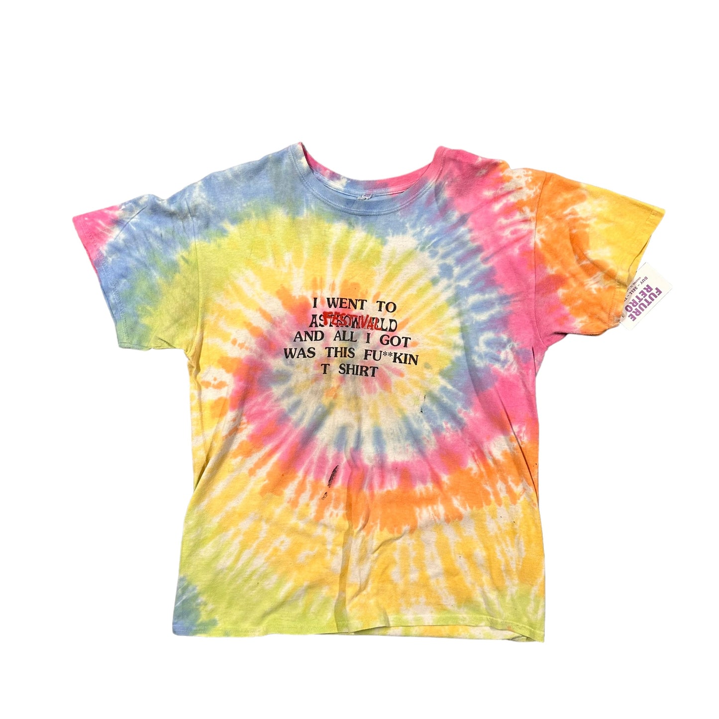 Travis Scott Astroworld Fest 18 Where Were You Tie Dye Tee