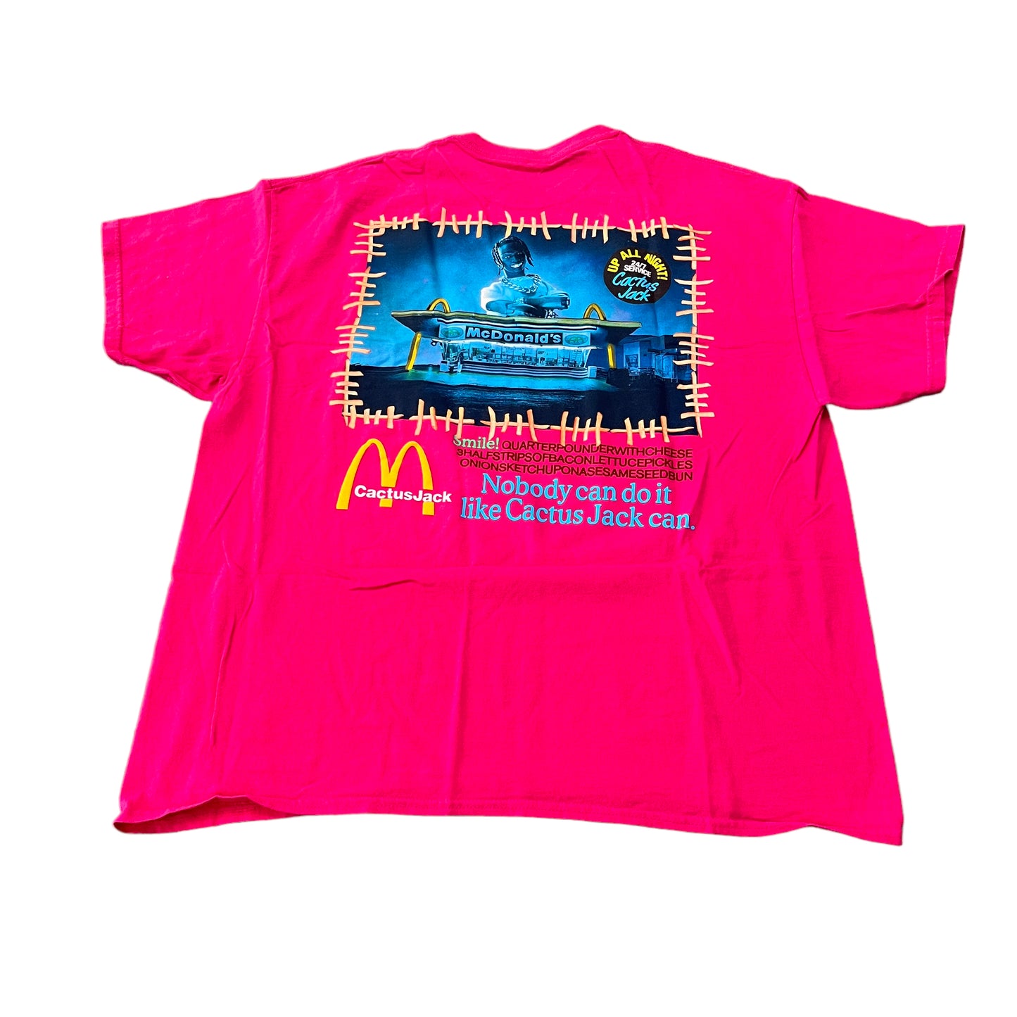 Travis Scott x McDonald’s Pink Tee
