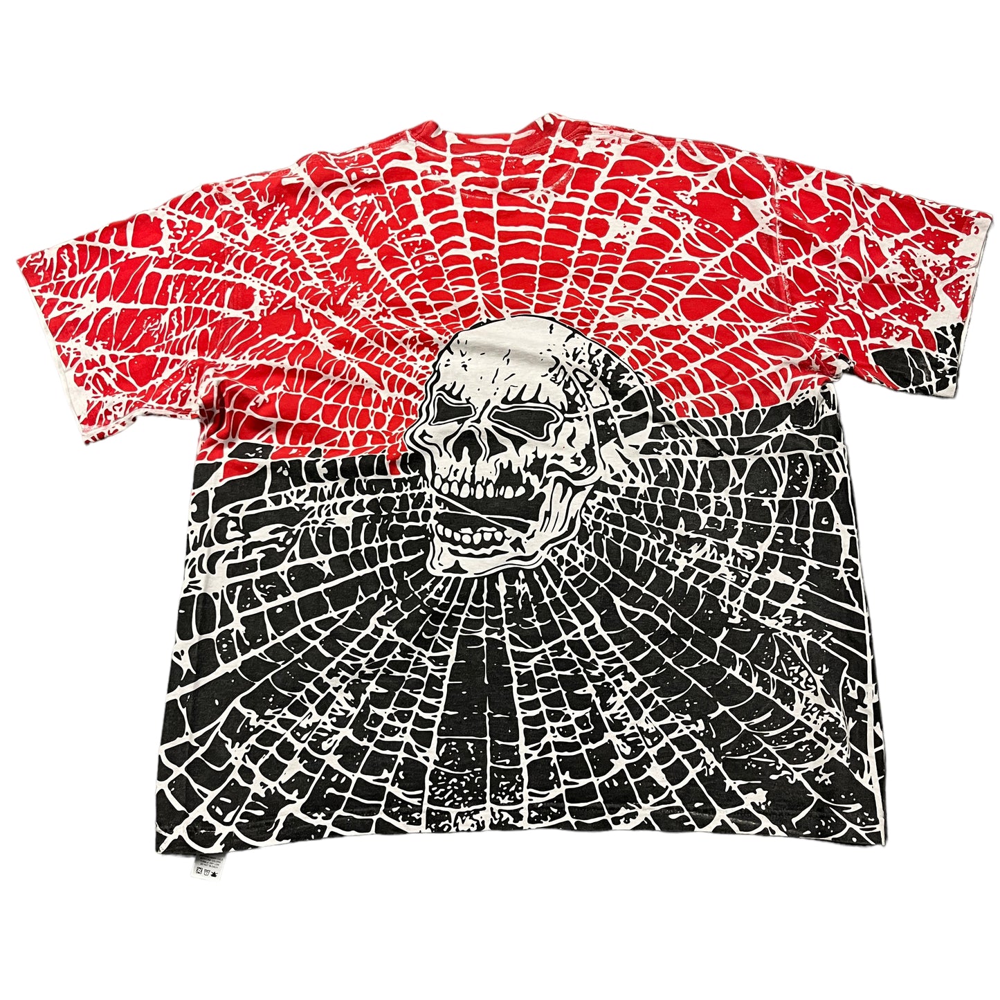 Warren Lotas Web Skull Red / Black Tee