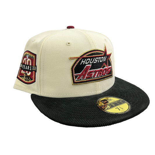 Astros Creme / Burgundy Hat
