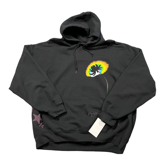 Travis Scott Astroworld 21 Rainbow Face Black Hoodie