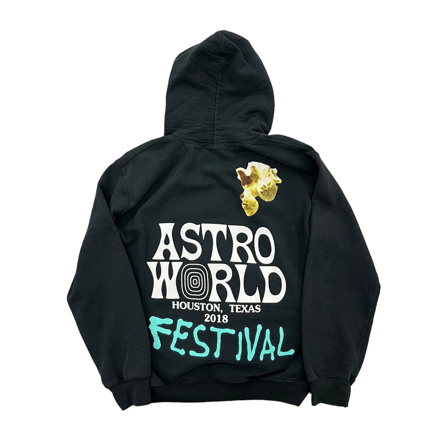 Travis Scott Astroworld Fest ‘18 Popcorn Black Hoodie