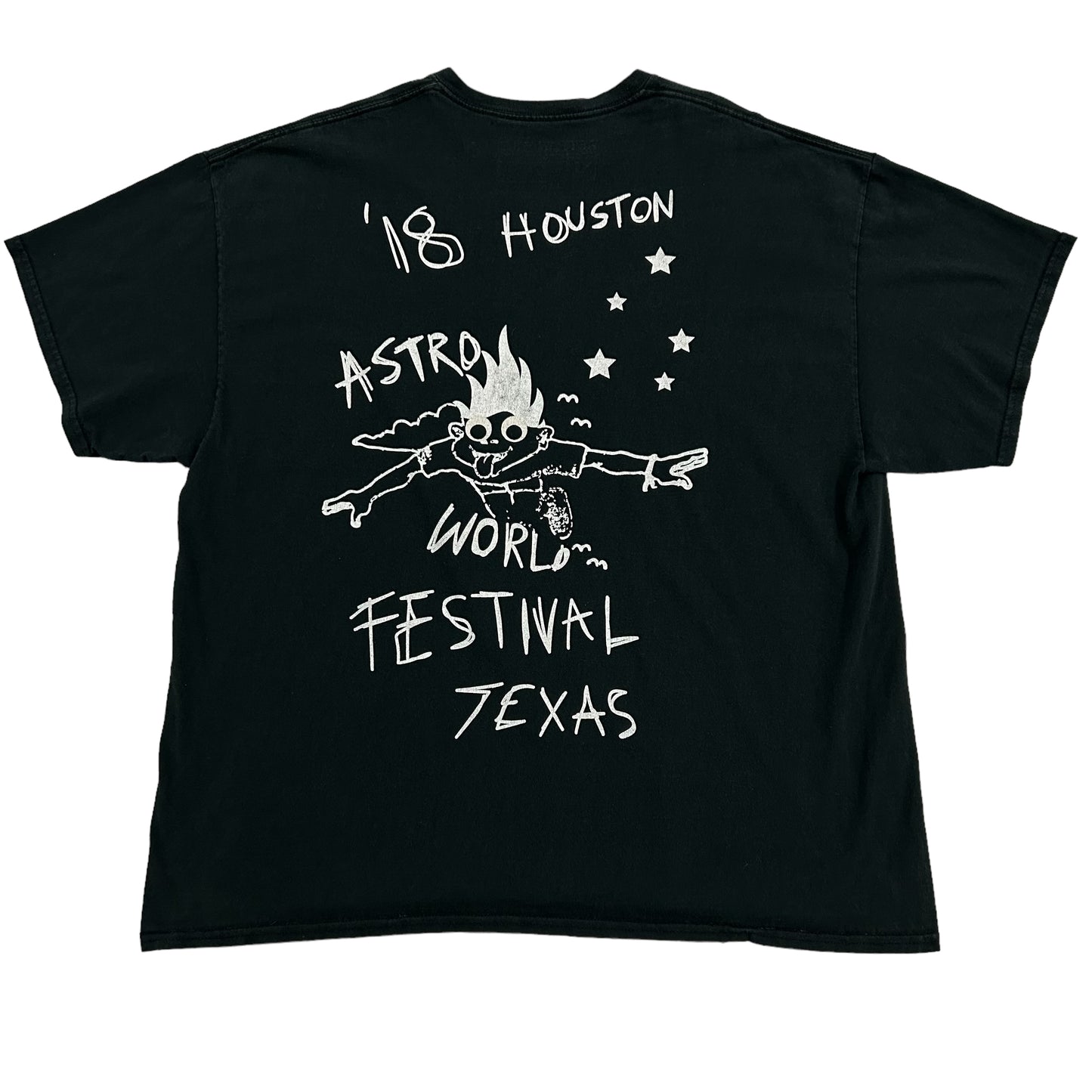 Travis Scott Astroworld Fest 2018 Look Mom I Can Fly Black Tee