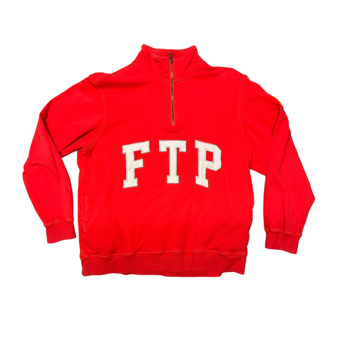 FTP Red Half Zip Sweater