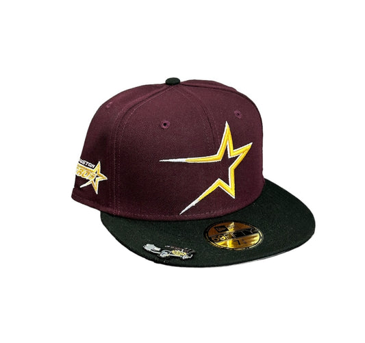 Houston Astros Burgundy Open Star Hat