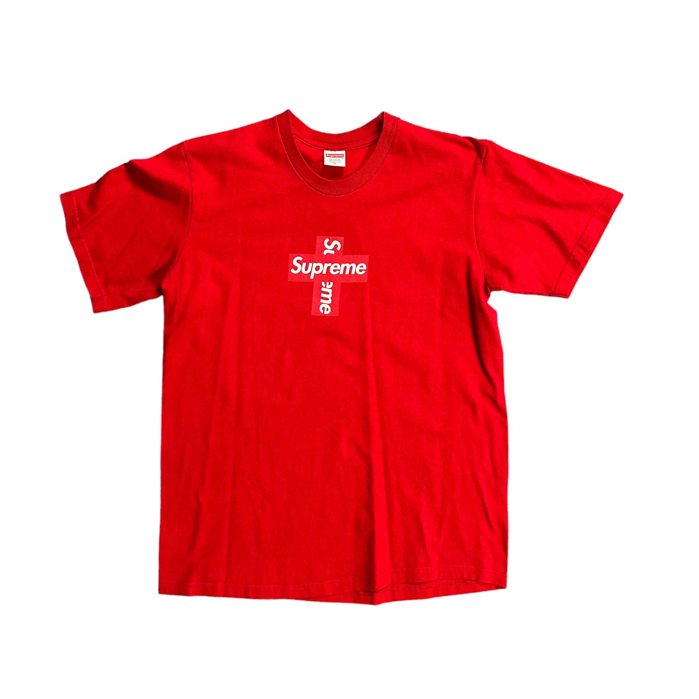 Supreme Cross Box Logo Red Tee – Future Retro