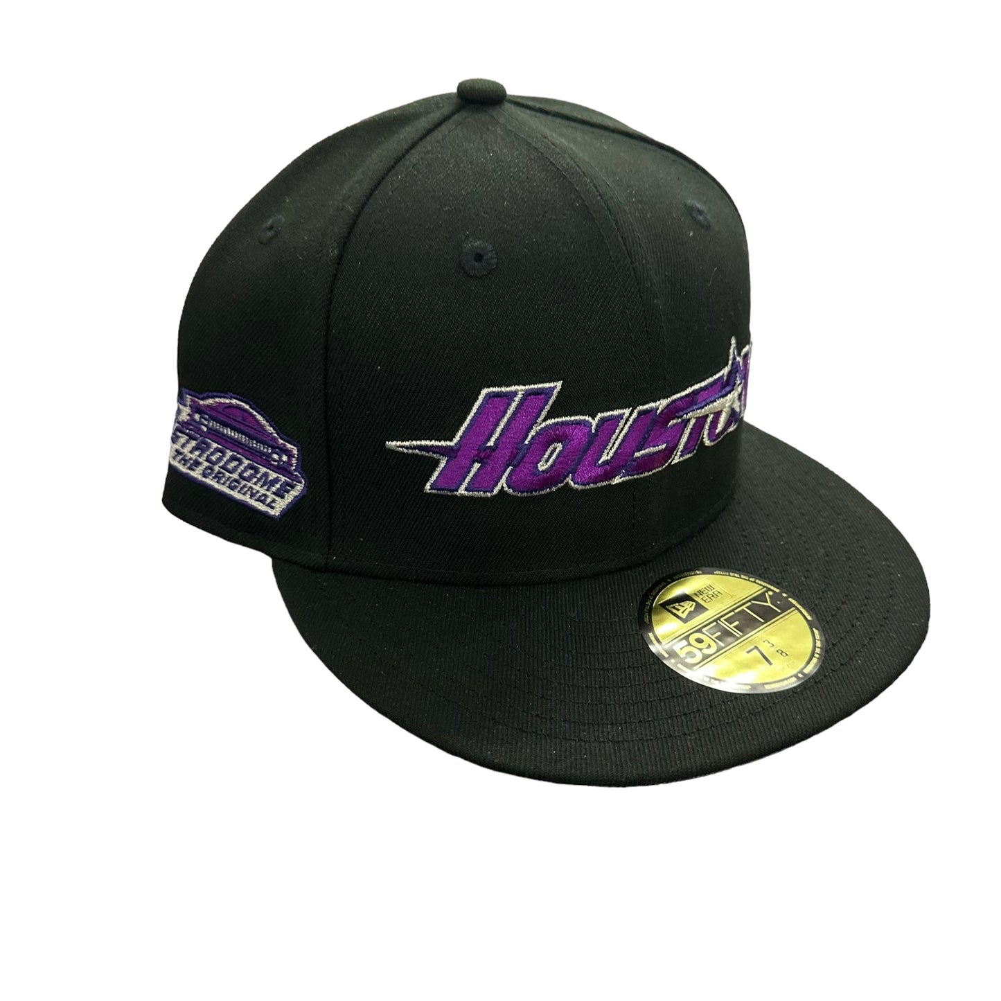 Astros Houston Spellout Black / Purple Hat