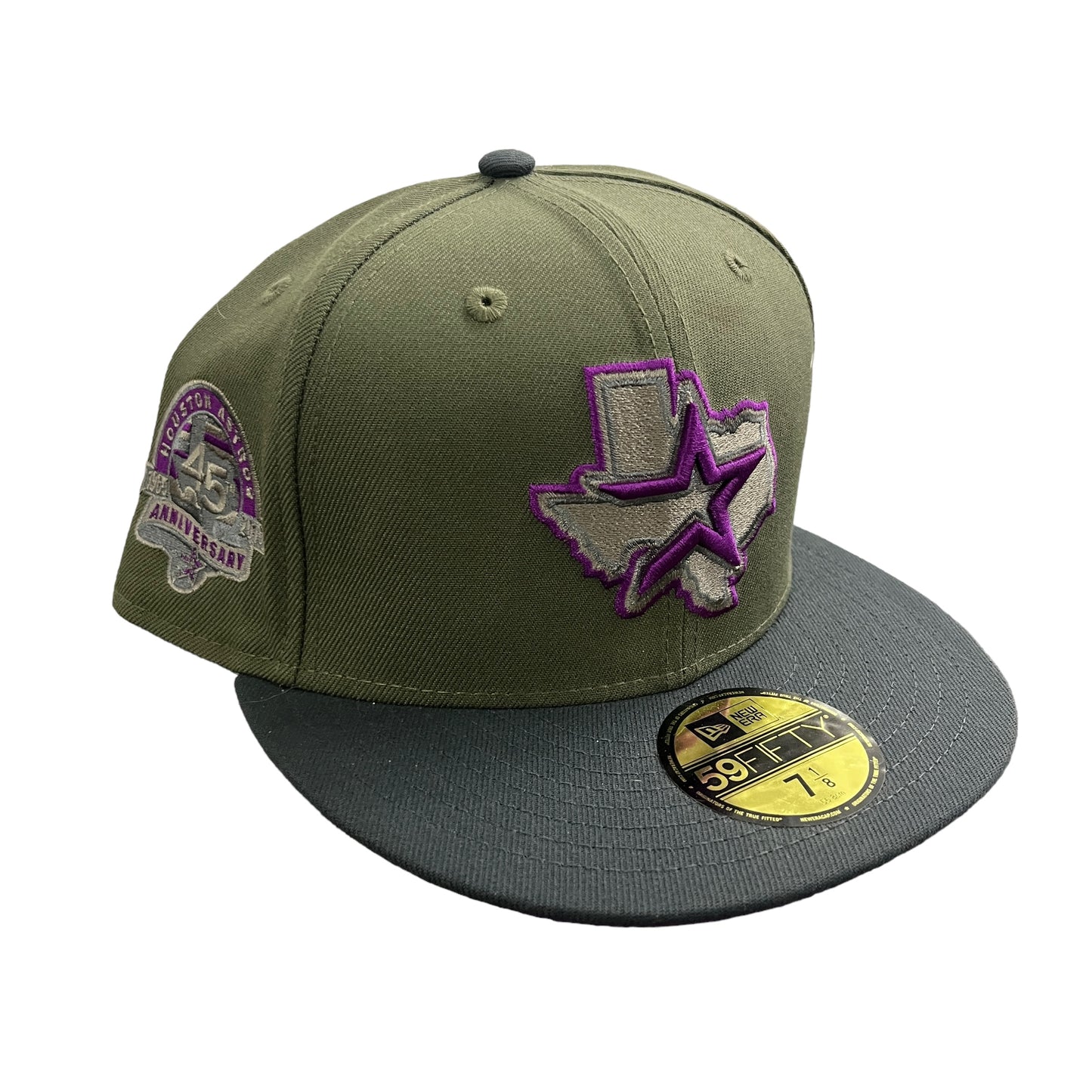 Houston Astros Hat Olive/Purple