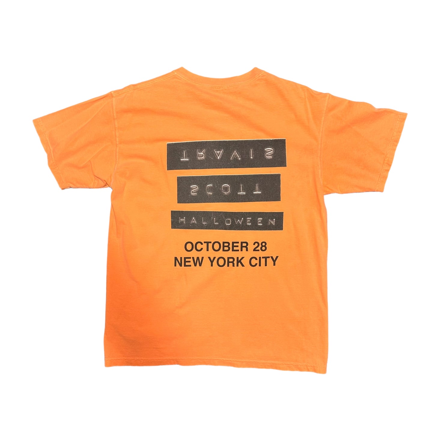 Travis Scott Halloween NYC Face Orange Tee