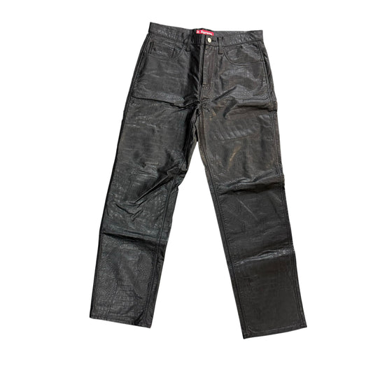 Supreme Leather Snake Pants (32)