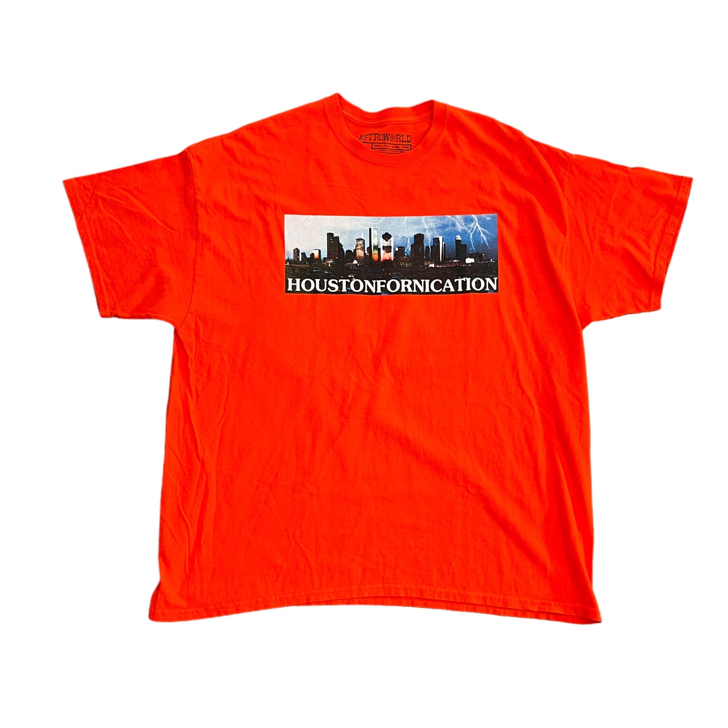 Travis Scott Houstonfornication Orange Tee