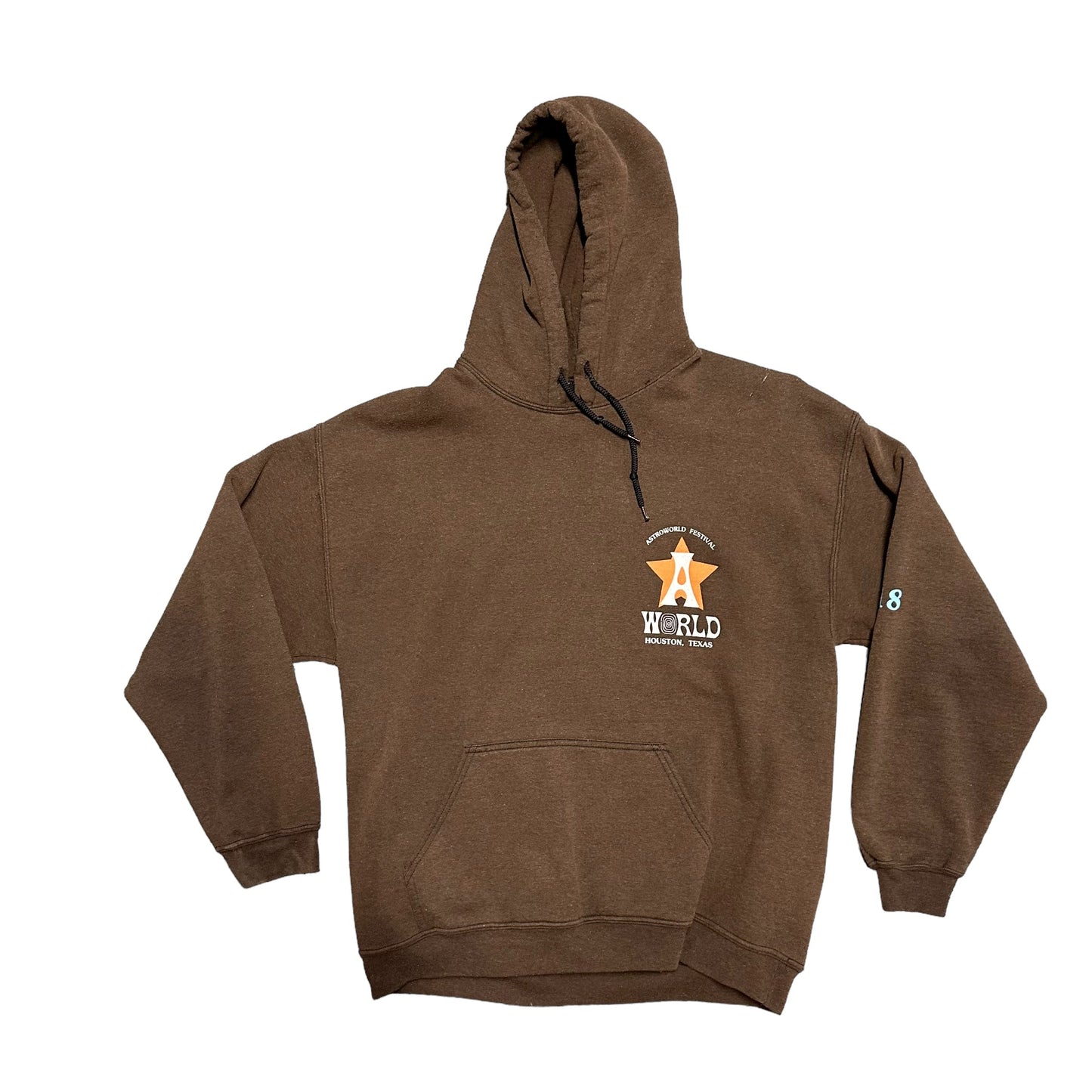 Travis Scott Astroworld Fest 18 A Brown Hoodie