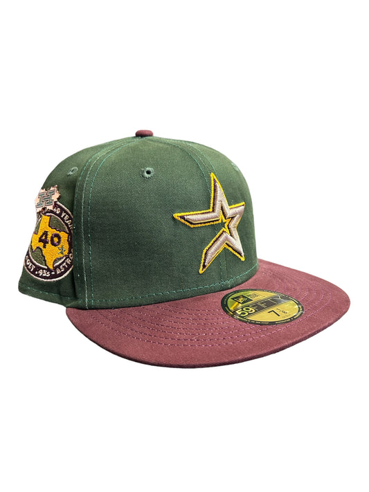 Houston Astros Green/Maroon Hat