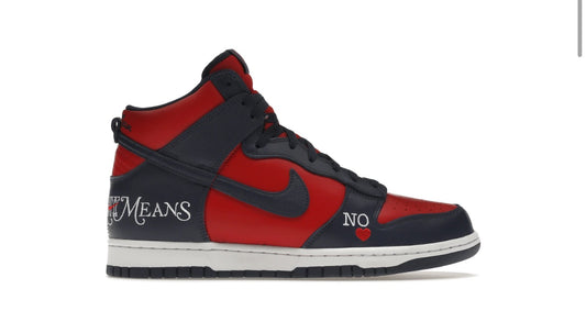 Nike SB Dunk High “Supreme By Any Means Navy” - DN3741 600
