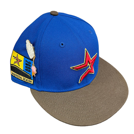 Astros Blue/Brown Open Star Hat