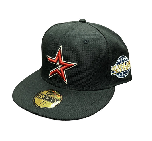 Astros Black Open Star Hat