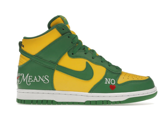 Nike SB Dunk High “Supreme By Any Means Brazil” - DN3741 700